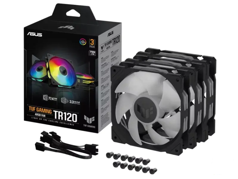 ASUS TUF GAMING TR120 ARGB BLACK EDITION 3IN1 ventilator 