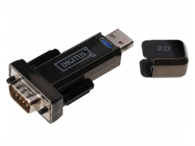 DIGITUS Adapter USB 2.0 tip A (M) - Serijski port (RS-232) 9pin (M) crni DA-70156 