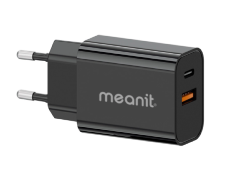 MeanIT PUNJAČ ZA IPHONE I ANDROID 30W SA KABELOM 1.5M