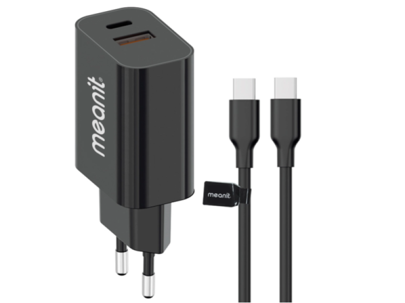 MeanIT PUNJAČ ZA IPHONE I ANDROID 30W SA KABELOM 1.5M