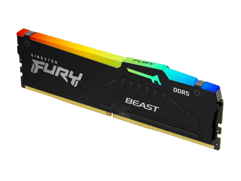 KINGSTON DIMM DDR5 32GB 5600MT/s KF556C40BB2A-32 FURY Beast RGB Black