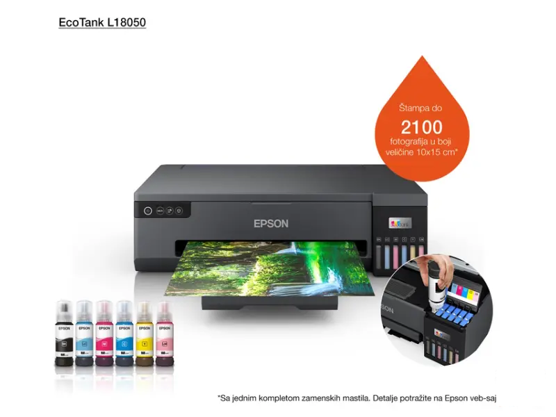 EPSON L18050 A3+ EcoTank ITS (6 boja) foto inkjet štampač 