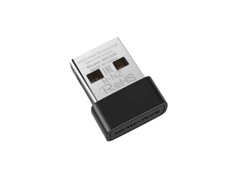 Mercusys MA20N MA20N AC650 nano WiFi USB Dual Band adapter 2.4GHz & 5GHz