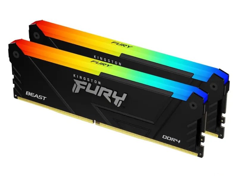 KINGSTON DIMM DDR4 32GB (2x16GB kit) 3200MT/s KF432C16BB2AK2/32 Fury Beast RGB 