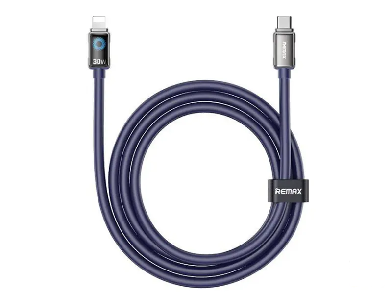 REMAX DATA kabl CB19 30W Tip C na Lightning plavi 