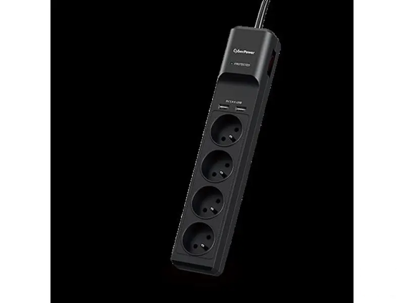 CyberPower produžni kabl prenapon.zaštita P0420SUD0 4xšuko/2xUSBc/1,8m
