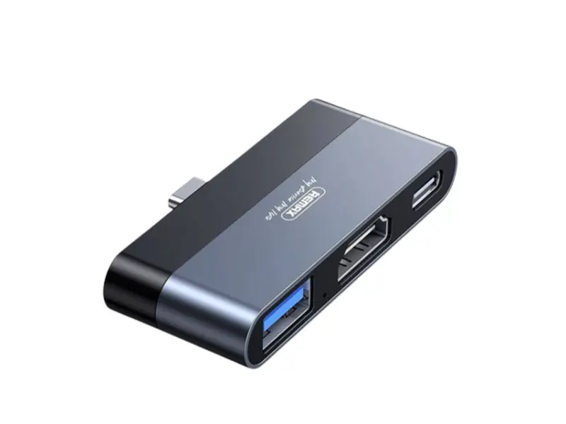 REMAX RP-U15 3 u 1 Type-C Mini Docking Station HDMI USB Type-C Adapter Converter 
