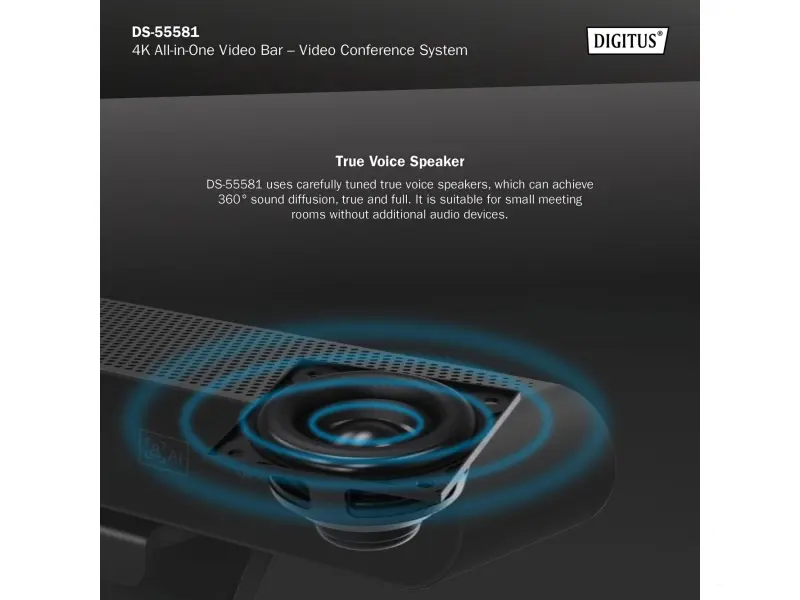Digitus 4K All-In-One Video Bar Mini - Video conferencing system