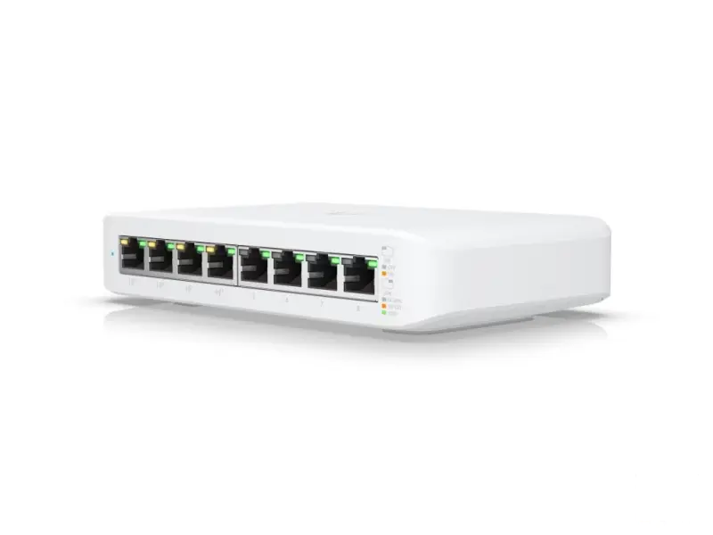 UBIQUITI UniFi Desktop Switch Lite 8 Port Gigabit with PoE, Layer 2, 52W total PoE supply