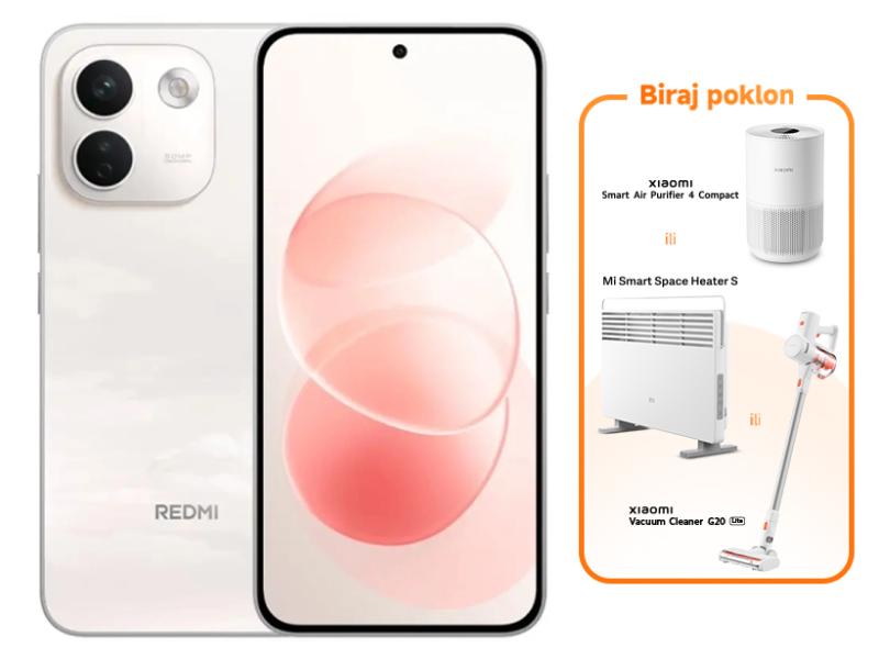 Xiaomi Redmi Note 17 Pro Max 5G 8GB/256GB, puder roze-NOVO