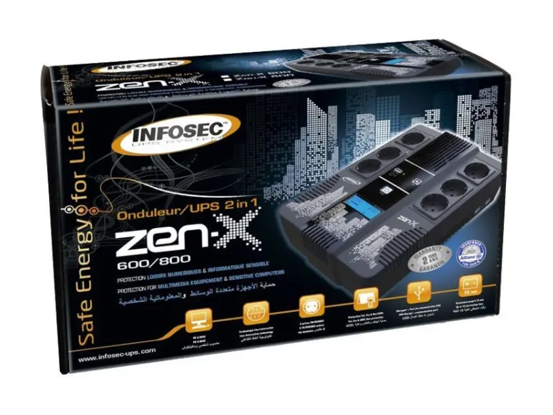 INFOSEC COMMUNICATION Zen-X 800 FR/SCHUKO UPS 