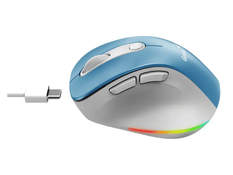 GENIUS Ergo 9000S Pro Light Blue USB Bežični plavi miš 