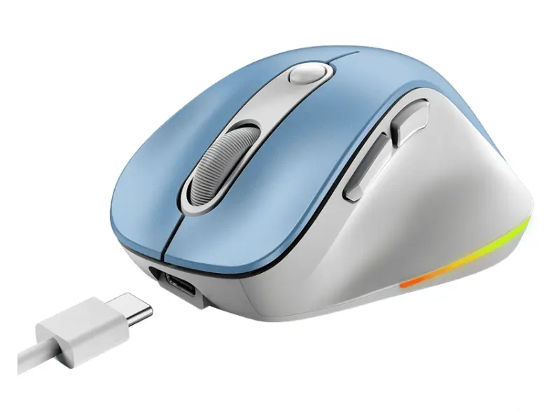 GENIUS Ergo 9000S Pro Light Blue USB Bežični plavi miš 