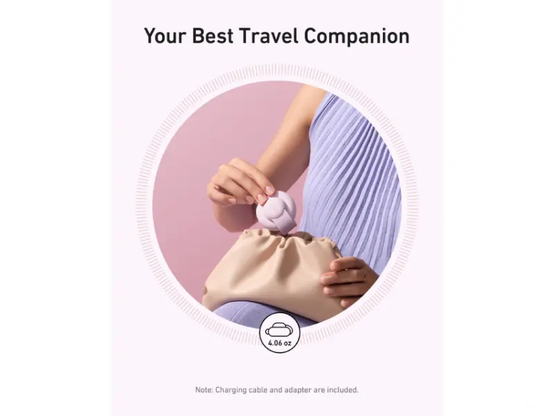 ANKER MagGo Bežični 3u1 sklopivi punjač roze 