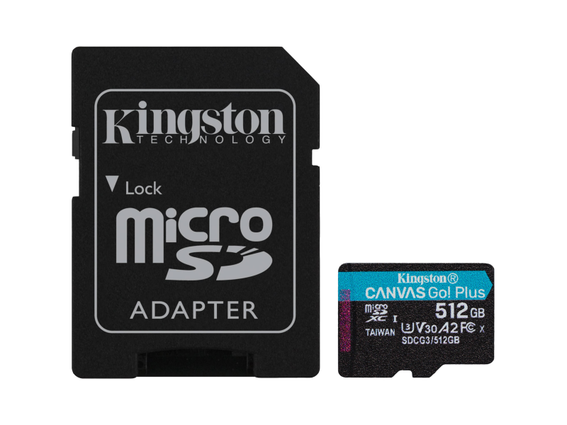 Kingston Canvas Go! Plus microSDXC 512GB + adapter
