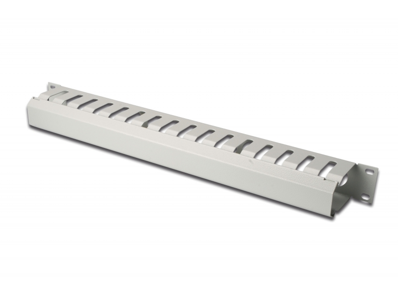 Digitus 1U cable management cage detachable rear plate,19" 44x483x68 mm, grey