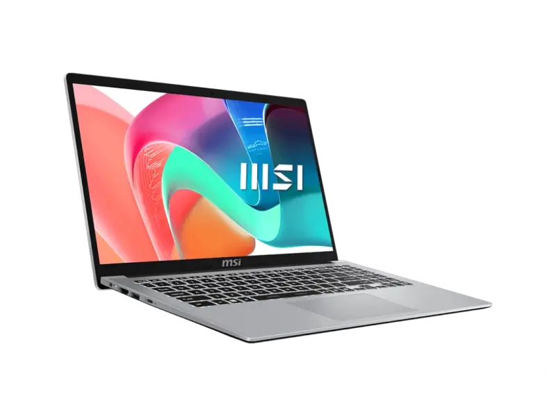 MSI NB Modern 15 F1MG-652XHR 15.6 "1920x1080 IPS, Core 7 150U, 16GB (up to 64GB), SSD 512GB NVMe PCIe Gen4, Intel Graphics, Gbps ethernet, Wi-Fi 6E + Bluetooth v5.3, fingerprint reader, 4x USB, keyboard backlight, NO OS, Silver