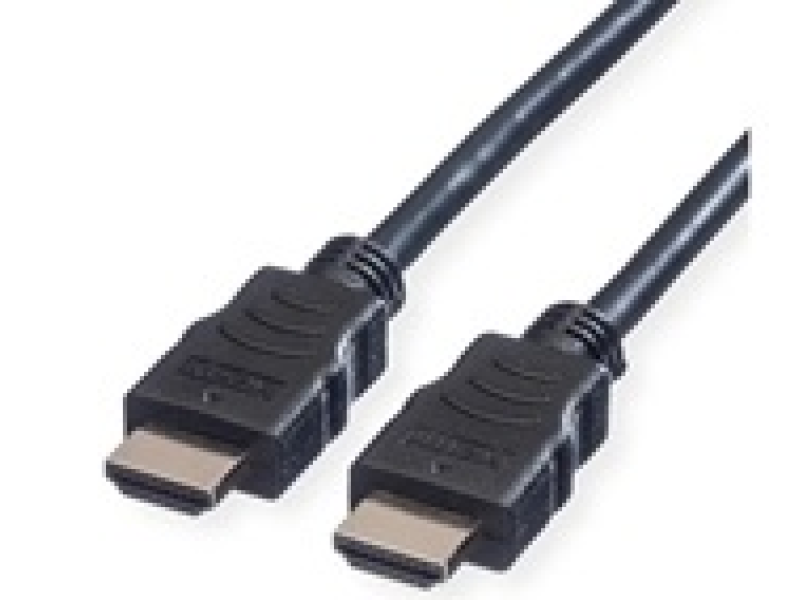 Rotronic 11.99.5545 VALUE HDMI 4K High Speed kabl + Ethernet, M/M, 3840x2160 @30Hz, HDMI High Speed with Ethernet, 5 m, crni