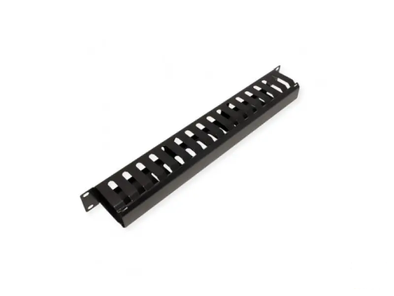 Rotronic 26.99.0304 Organajzer kablova, 19", horizontalni, 1U, crni, sa prstenovima 4cm i poklopcem