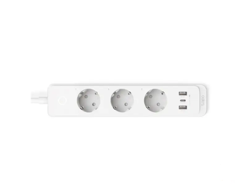 TP-LINK TAPO P300 Smart Wi-Fi Power Strip, 3Smart Outlets, 2USB-A QC3.0 18W, USB-C port