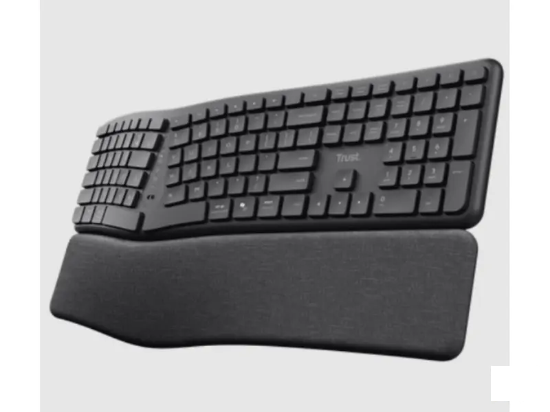 TRUST Keyra Ergonomic multidevice wireless keyboard US