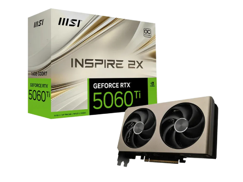 MSI GeForce RTX 5060 TI 16G INSPIRE 2X OC