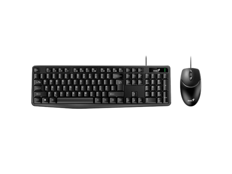 GENIUS KM-170 USB US crna tastatura+ USB crni mis
