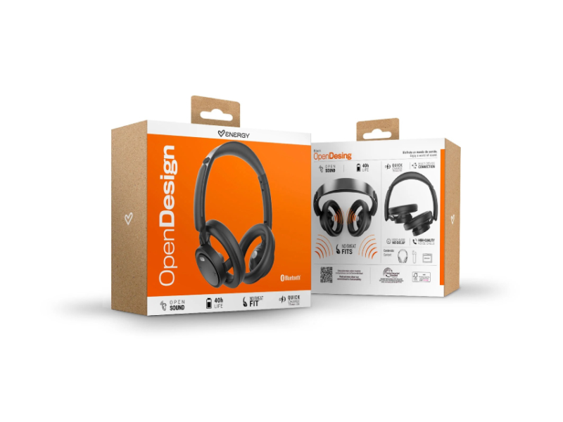 ENERGY SISTEM OpenDesign Headphones Black (M50061)