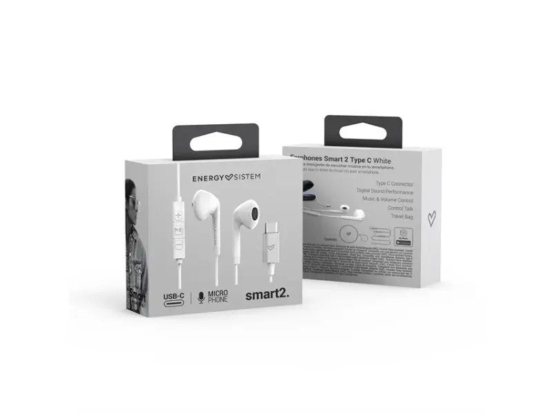 ENERGY SISTEM Smart 2 Type C slušalice sa mikrofonom bele (M44899) 