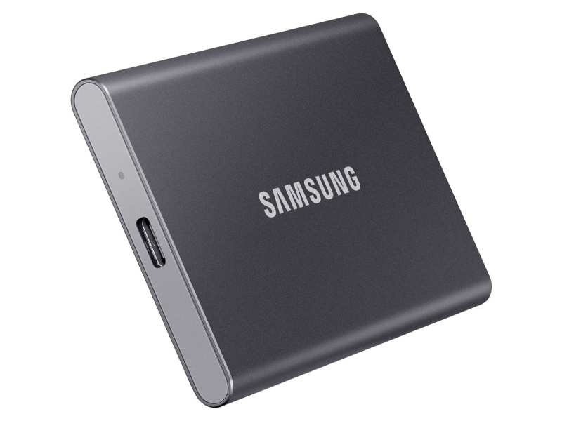 SAMSUNG Portable External SSD T7 1TB, USB 3.2 Titan Grey,Read: Up to 1050MB/s, Write: Up to 1000MB/s