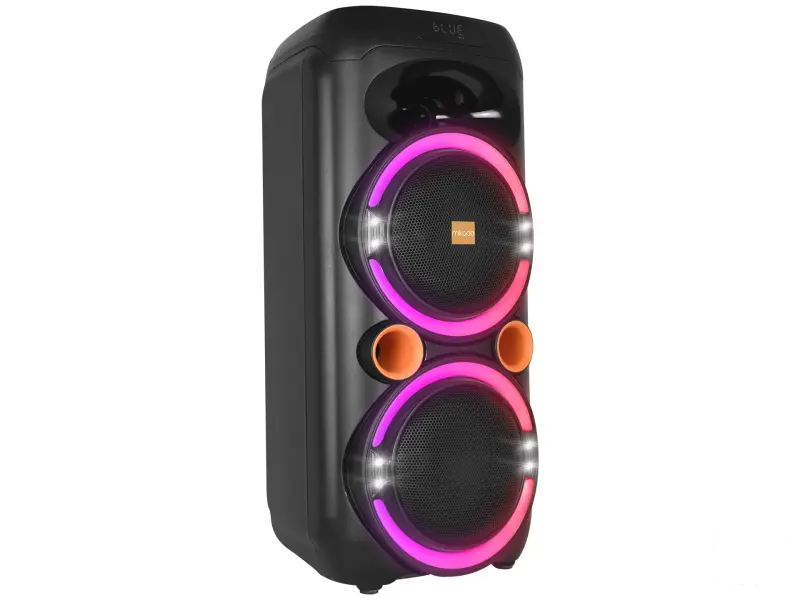 Mikado Zvucnik MD-79KP 30W RGB Black 1 UHF UV Microphone USB / BT / TF / TWS / AUX 2 Mic Input USB Type-C