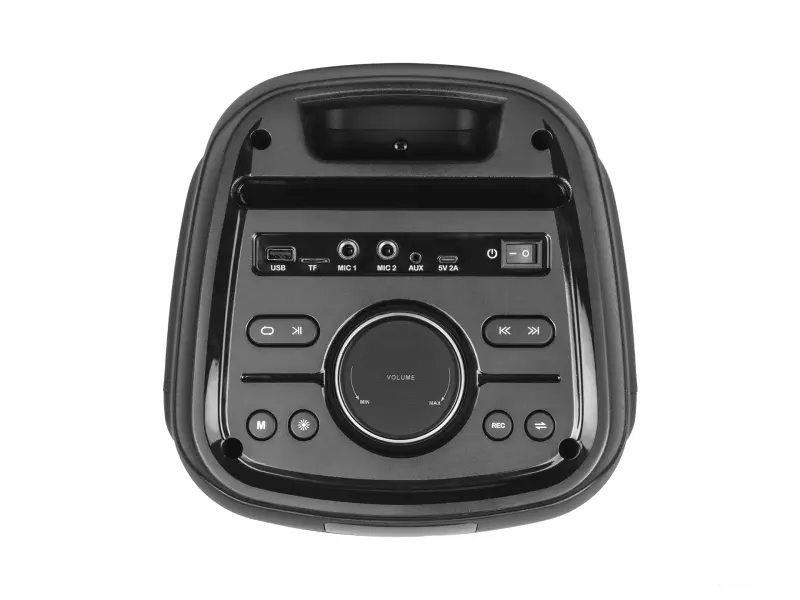 Mikado Zvucnik MD-79KP 30W RGB Black 1 UHF UV Microphone USB / BT / TF / TWS / AUX 2 Mic Input USB Type-C