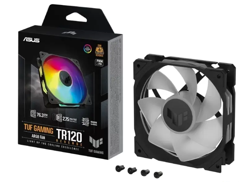 ASUS TUF GAMING TR120 ARGB REVERSE BLACK ventilator 