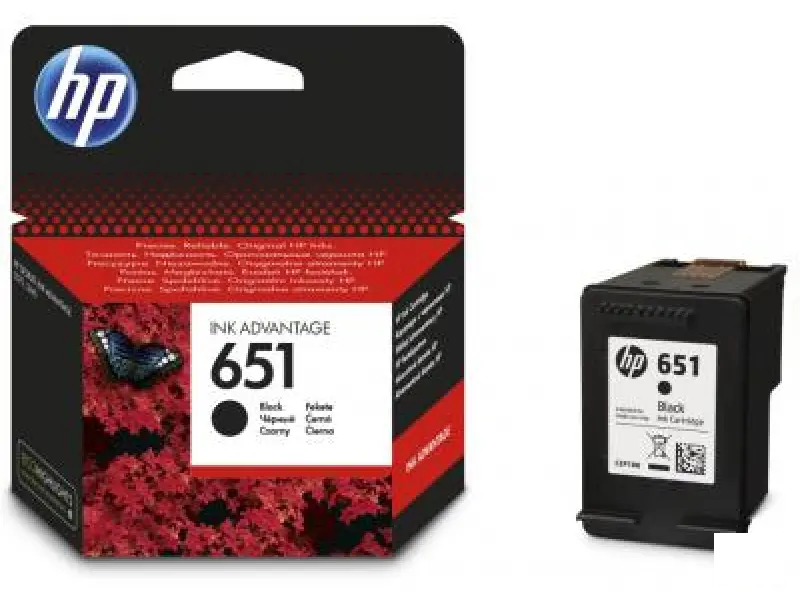 HP 651 Black Original Ink Advantage Cartridge C2P10AE