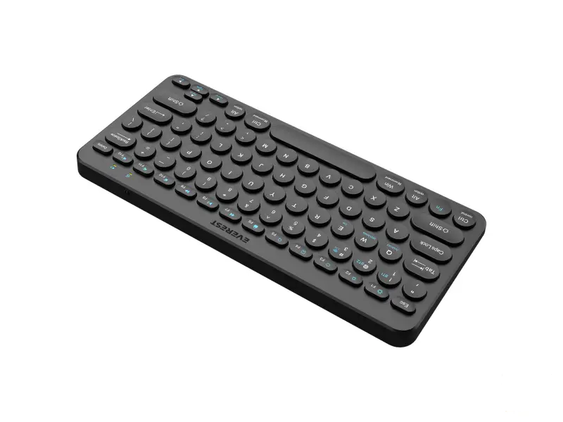 Everest Tastatura KB-BT16 Black 2.4G+BT1+BT2 US Layout