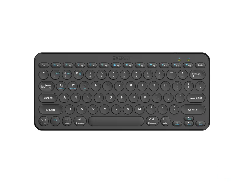 Everest Tastatura KB-BT16 Black 2.4G+BT1+BT2 US Layout