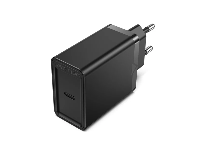 Vention 1-port USB-C Wall Charger(30W) Black