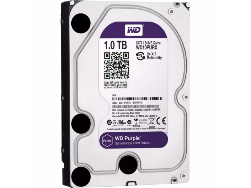 WD WD10PURZ 3.5" 1TB Purple Surveillance