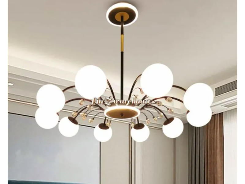 MARLUX 9648-10 viseći luster sa 10 kugli crni