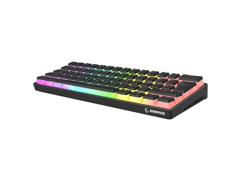 Rampage Tastatura RADIANT K11 Type-C crna gaming,US Layout, crveni svičevi
