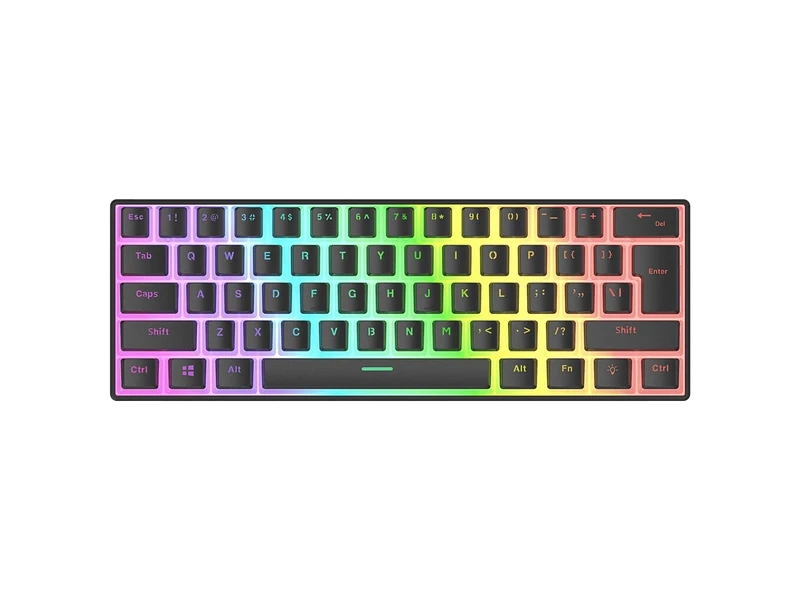 Rampage Tastatura RADIANT K11 Type-C crna gaming,US Layout, crveni svičevi