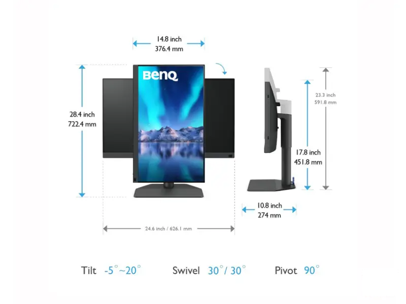 BENQ 27 inča SW272U UHD 3840x2160 IPS USB-C 90W dizajnerski monitor 