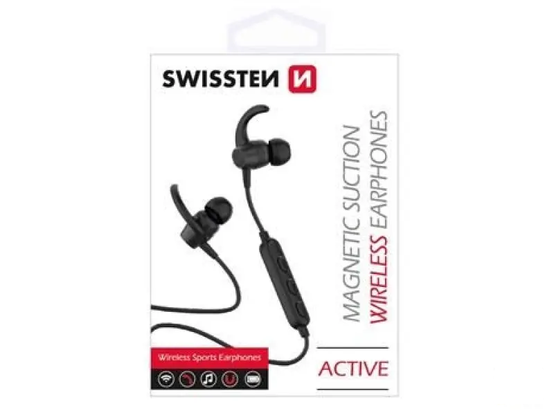 Swissten Slušalice Bluetooth ACTIVE BLACK