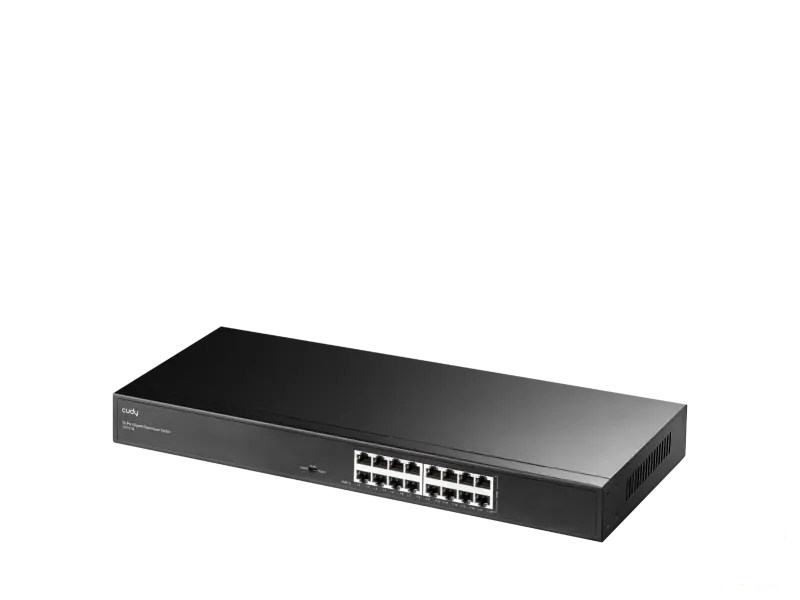 CUDY Switch GS1016L 16-Port Gigabit Metal Rackmount 19"