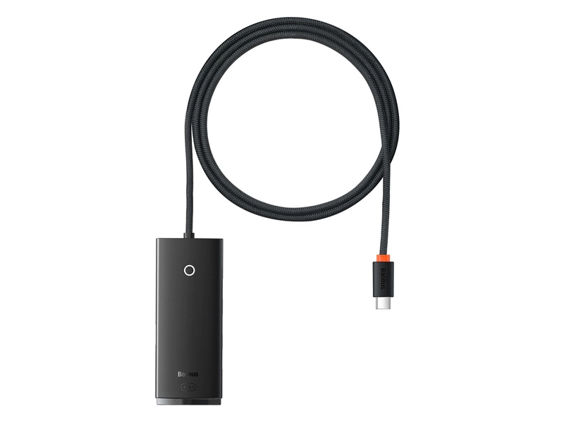 Baseus Lite Series HUB adapter USB tip C - 4x USB 3.0 1m crni