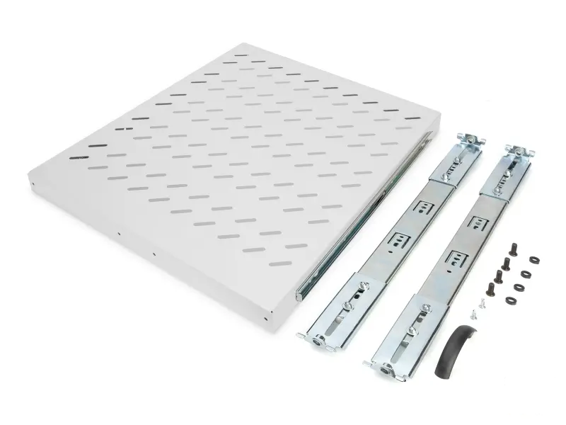 Digitus Polica na izvlacenje 483 mm (19"), nosivost do 25 kg, 40x484x568 mm, siva