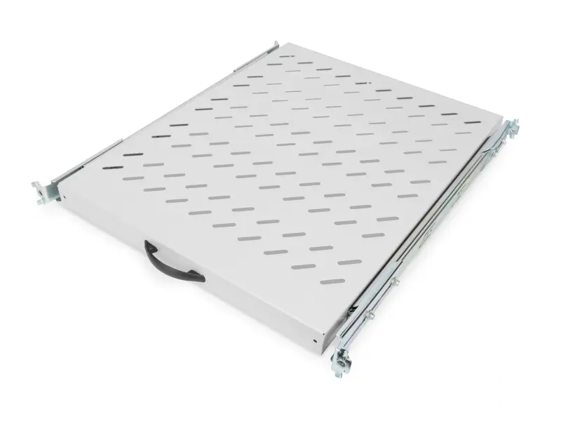 Digitus Polica na izvlacenje 483 mm (19"), nosivost do 25 kg, 40x484x568 mm, siva