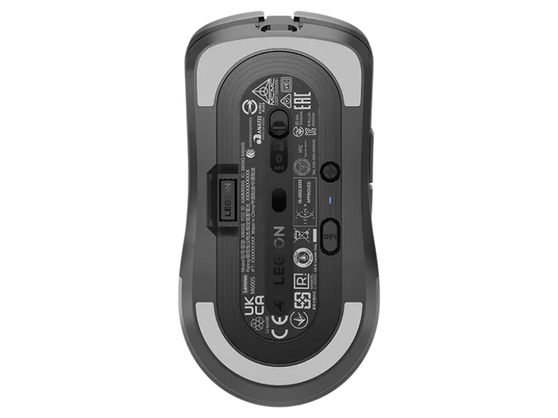 Lenovo GY51H47355 Legion M600s Qi Wireless Gejmerski mis, Storm Grey, Rezolucija: 19000DPI