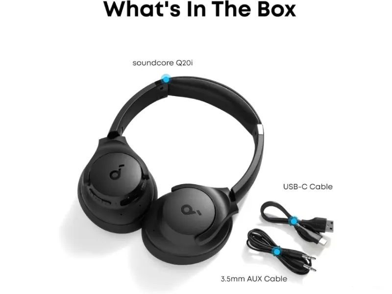 ANKER Soundcore Q20i ANC BT slušalice crne 
