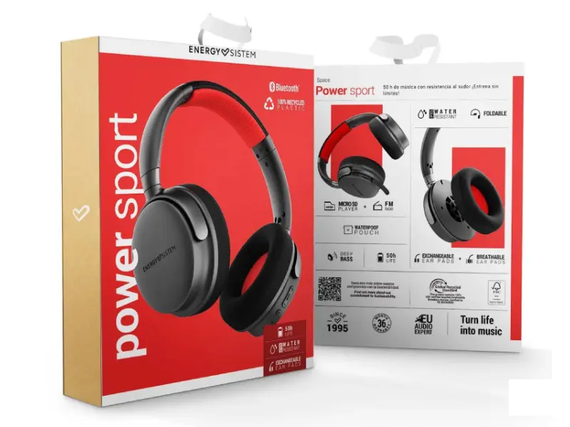 ENERGY SISTEM Power Sport Graphite slušalice (M45868) 